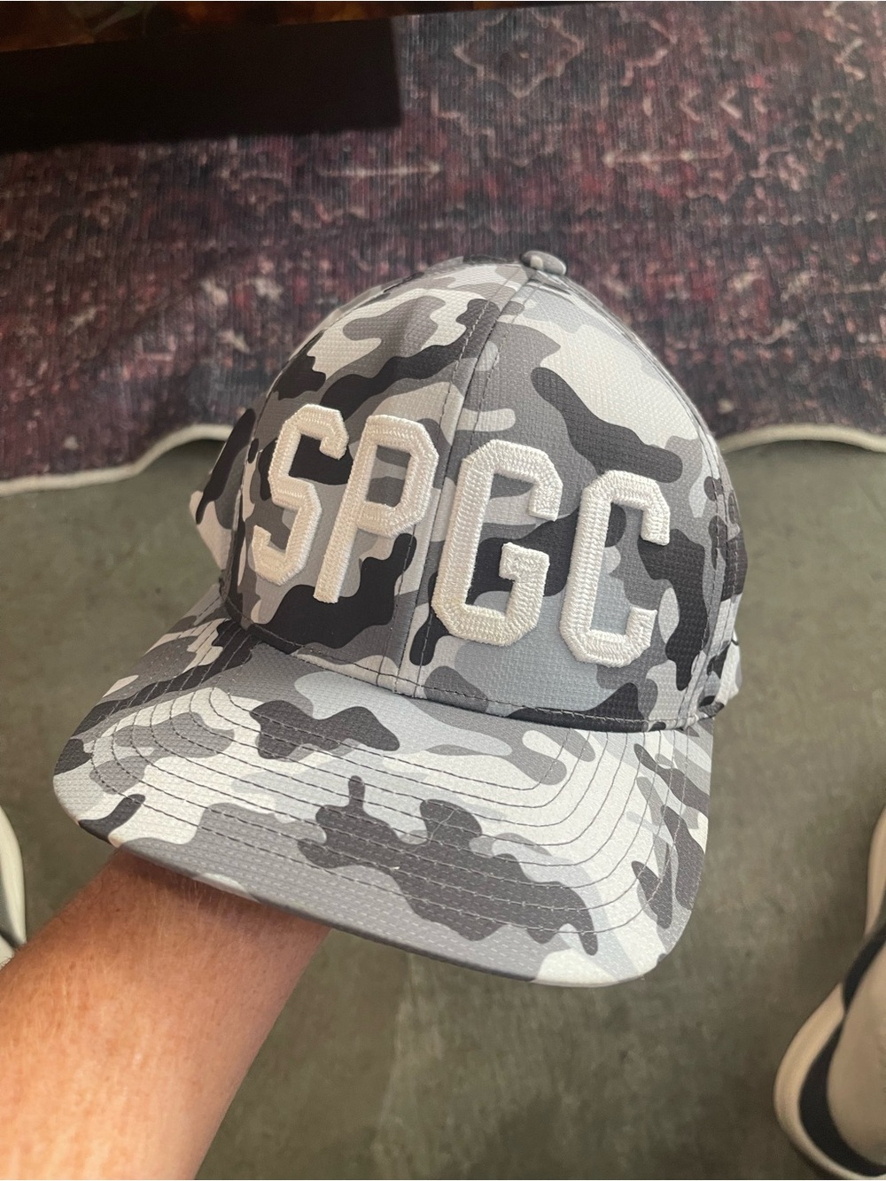 G/FORE Grey Camo SPGG Embroidered Baseball Cap